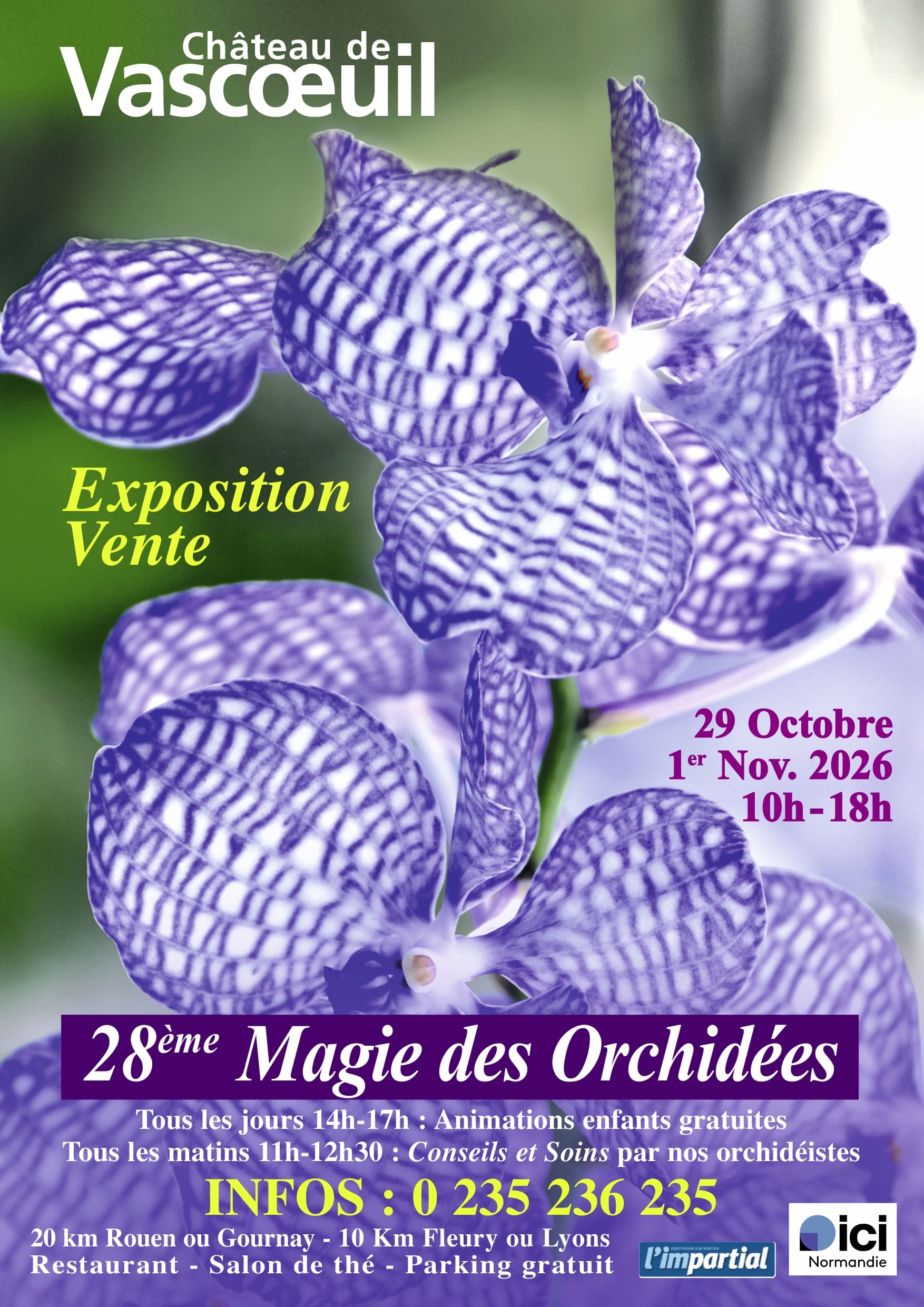 Exposition d'orchidées du Château de Vascoeuil